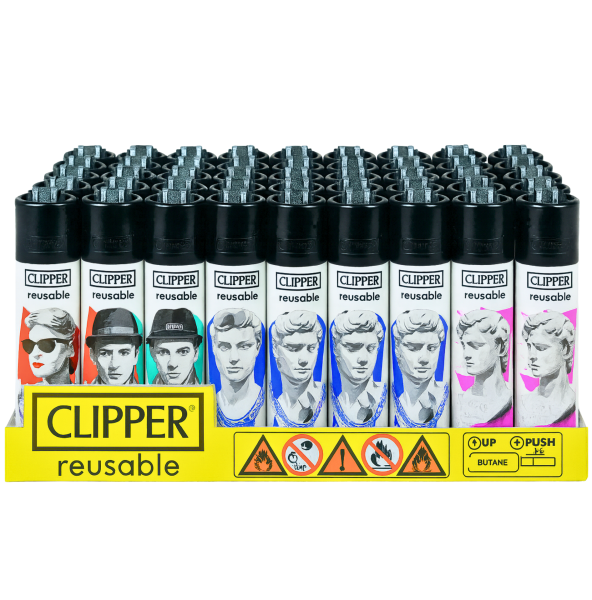 CLIPPER - Classic Reusable Feuerzeug Design Mix